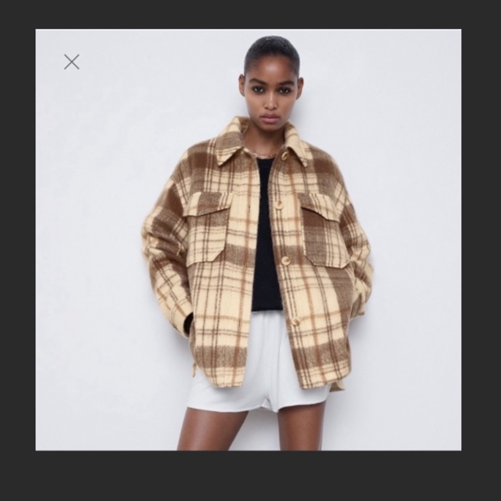 nwt zara oversize shacket